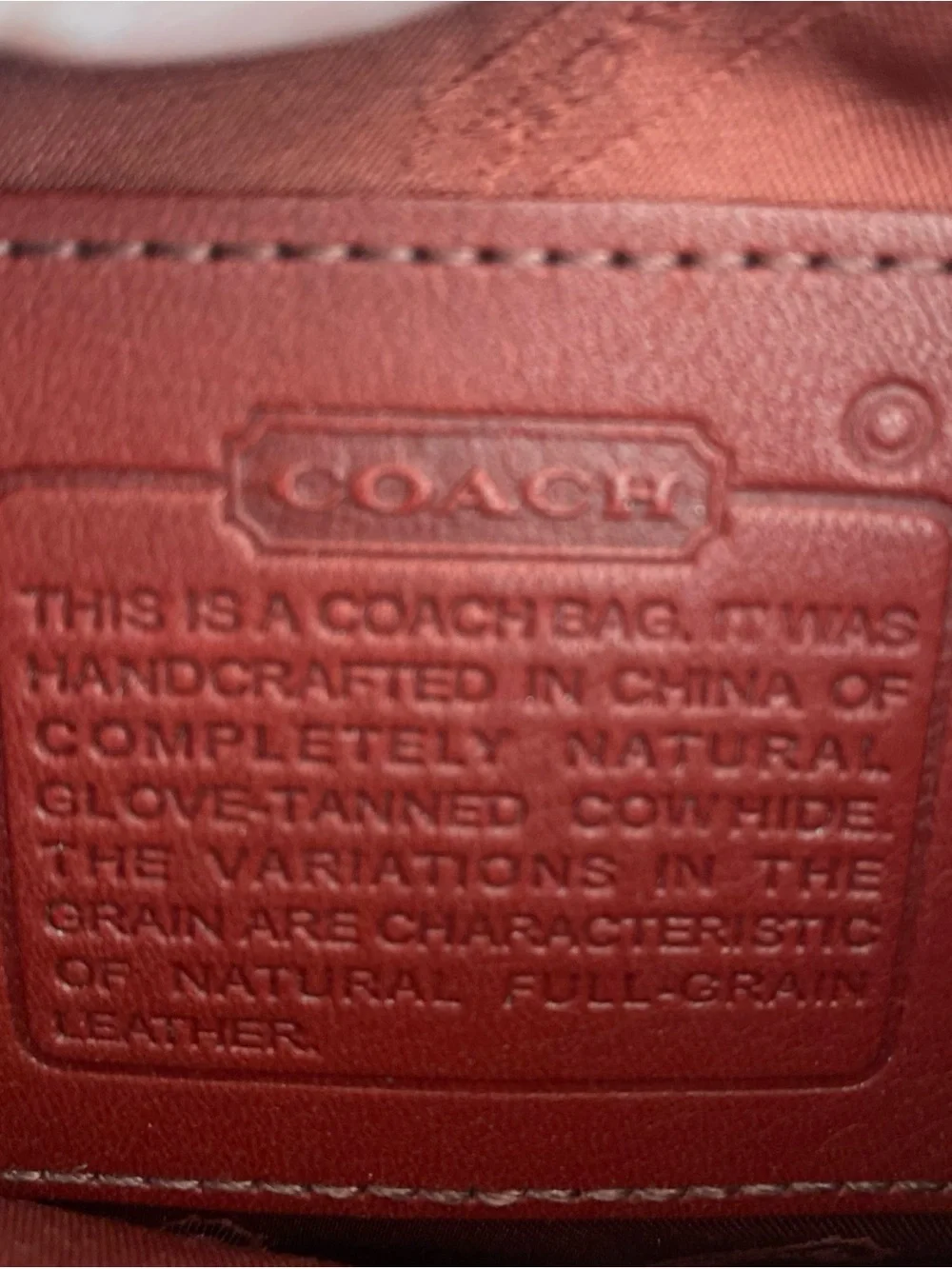 Vintage Coach Red Leather Clutch Wallet with Hangtag